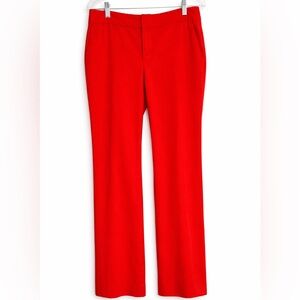 Gap Aubrey Red Stretch Pants Size 6 Straight Leg Slight Flare Workwear